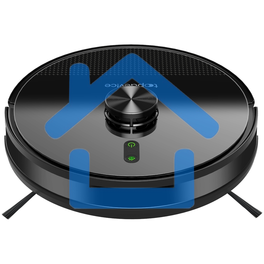 Робот-пылесос TopDevice TDSRC003_BK черный, 40 Вт, 2600 мА·ч Li-Ion, уборка влажная/сухая, пылесборник контейнер 0.4 л