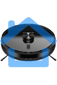 Робот-пылесос TopDevice TDSRC003_BK черный, 40 Вт, 2600 мА·ч Li-Ion, уборка влажная/сухая, пылесборник контейнер 0.4 л