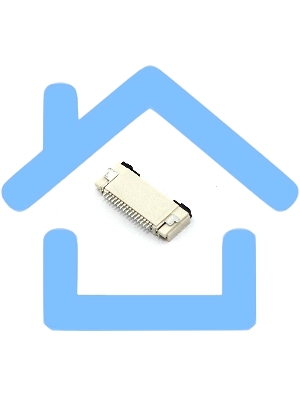 Разъем FPC Flip-Lock 0510-16RLGF 16 pin высота 1мм шаг 0,5мм