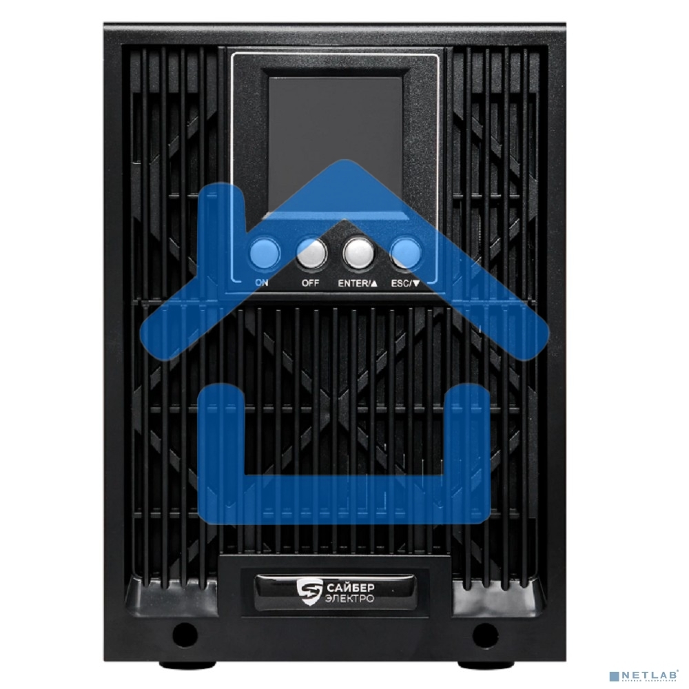 Источник бесперебойного питания Сайбер Электро ИБП ЭКСПЕРТ-II-1000 Онлайн, Напольное исполнение 1000ВА/900Вт USB/RS-232/SNMPslot (2 EURO + 1 IEC С13) (12В /7Ач. х 2)