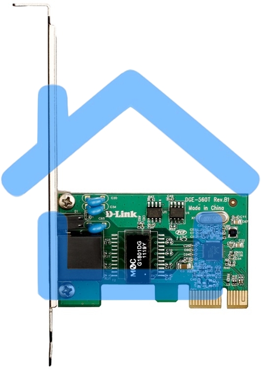 Сетевая карта D-Link DGE-560T Сетевой PCI Express адаптер с 1 портом 10/100/1000Base-T