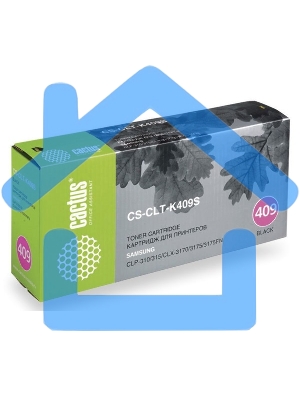 Картридж лазерный Cactus CS-CLT-K409S черный (1500 стр.) для Samsung CLP-310/315/CLX-3170/3175/3175FN