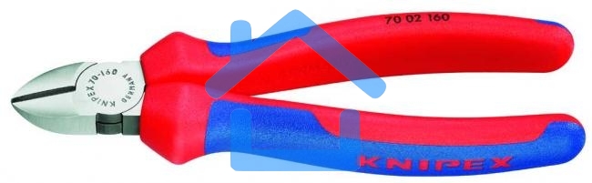 Бокорезы KNIPEX 7002160160мм диагональные, ручки с двухцветными многокомпонентными чехлами