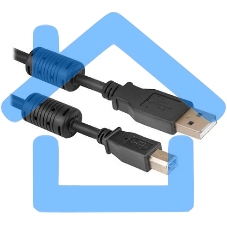 Кабель Defender USB04-06 PRO Кабель USB 2.0 для соед. 1.8м AM/BM, зол.конт, 2фер.фил.