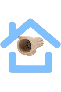 Соединительный изолирующий зажим Rexant с лепестками СИЗ-12 ø 11,2 мм (0,34-10 мм²), коричневый (100 шт./уп.)