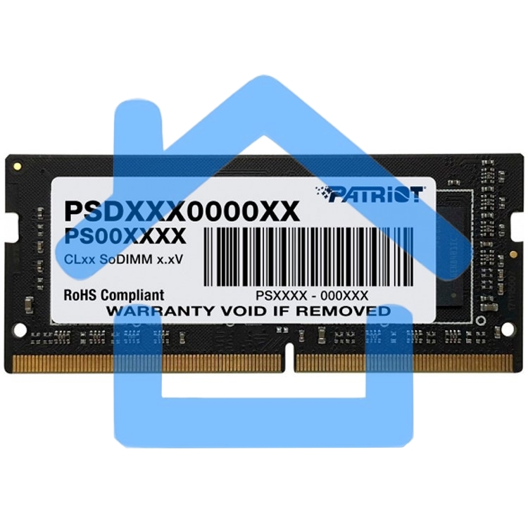 Оперативная память Patriot Signature, DDR4, 32Gb (1x32 Gb), 3200 MHz, CL22, SO-DIMM