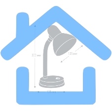 Camelion KD-301 С04 красный (Светильник настольный,230V 60W)