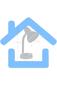Camelion KD-301 С04 красный (Светильник настольный,230V 60W)