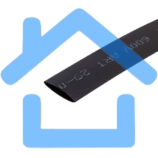 Трубка термоусаживаемая 8.0/4.0мм черный ролик 2.44м Rexant 29-0046