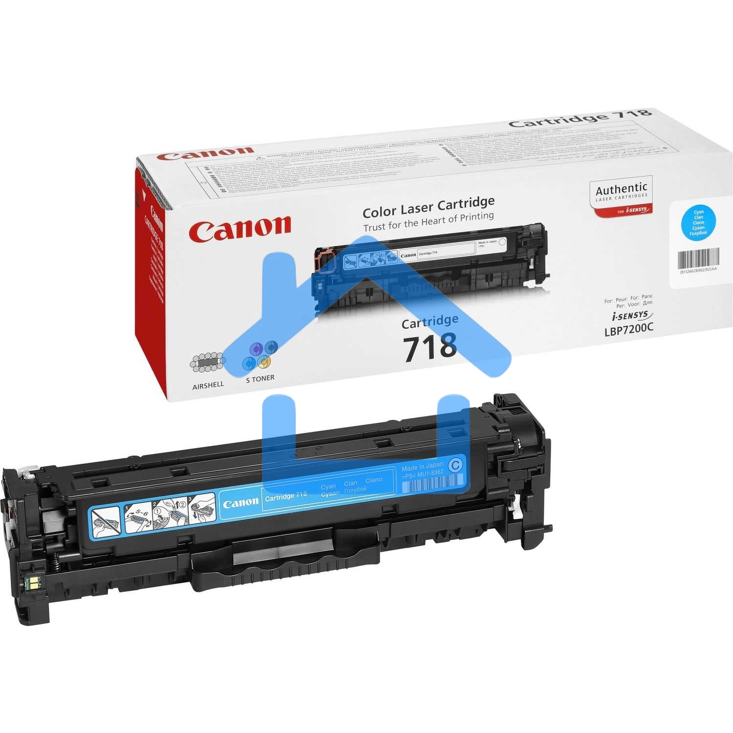Картридж лазерный Canon Cartridge 718C (2661B002) голубой (2900 стр.) для Canon LBP7200/MF8330/8350