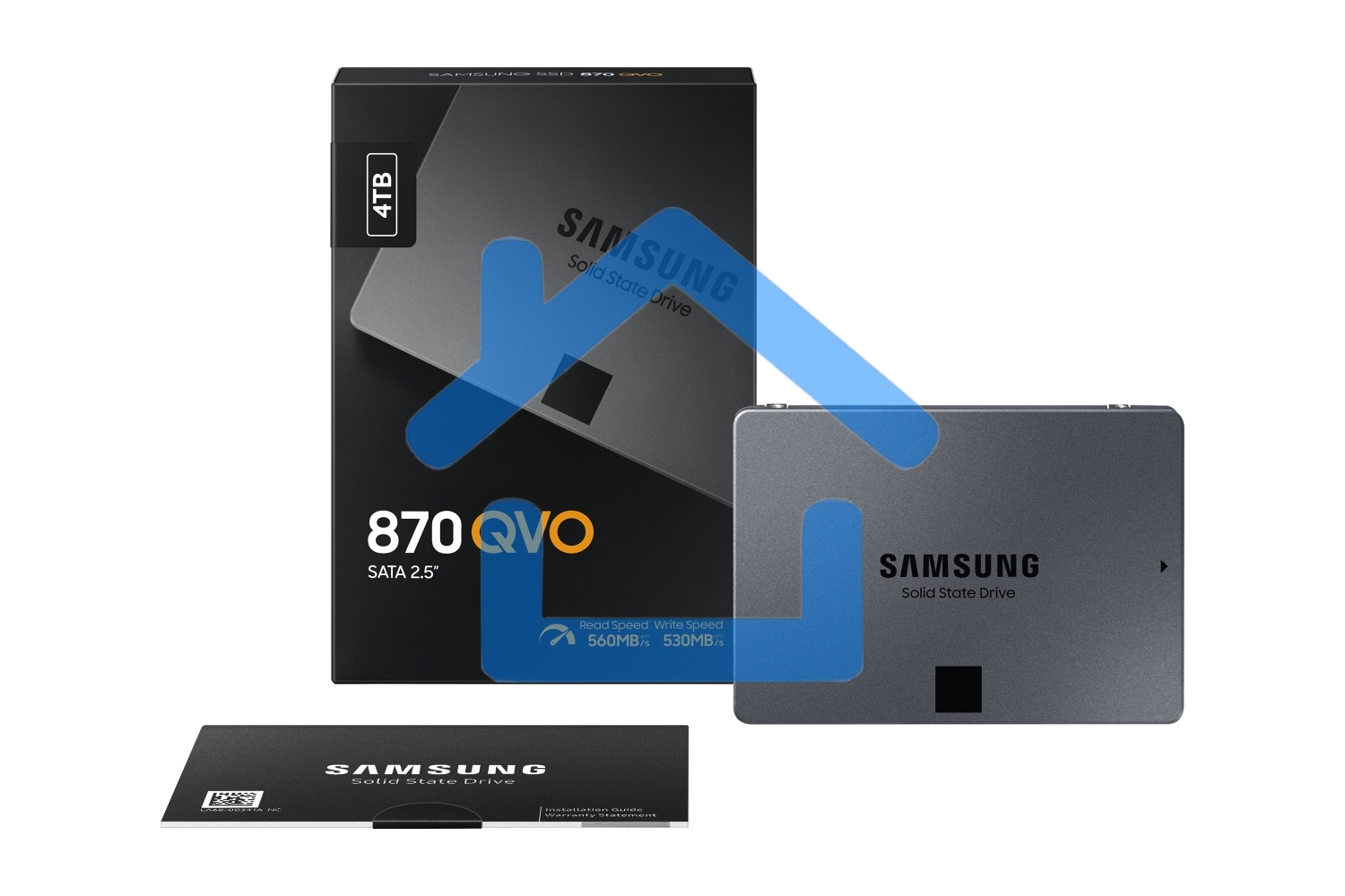 Накопитель SSD Samsung 4TB 870 QVO, V-NAND, 2.5