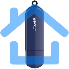 Флешка USB 16 Gb Silicon Power LuxMini 320, USB 2.0, Синий