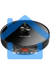 Робот-пылесос TopDevice TDSRC003_BK черный, 40 Вт, 2600 мА·ч Li-Ion, уборка влажная/сухая, пылесборник контейнер 0.4 л