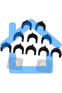 Комплект бушингов CET CET2490R для HP LJ Enterprise 600 M601/M602/M630 резинового вала (упак.:2шт)