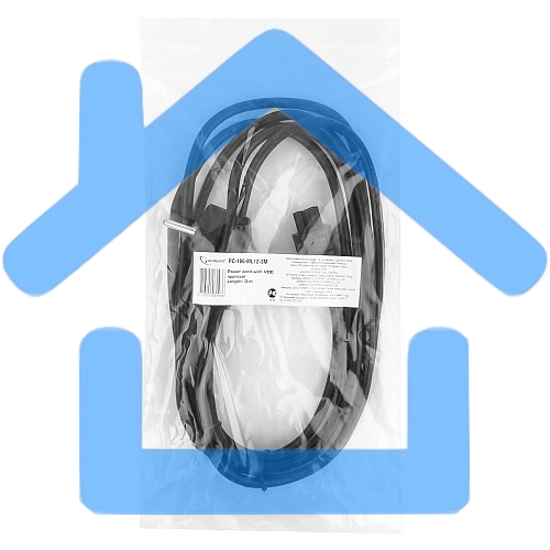 Кабель Кабель питания для ноутбуков Gembird/Cablexpert, 3м, Schuko- C5, 10А (PC-186-ML12-3M)