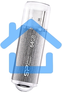 Флешка USB Silicon Power USB 64 Gb Ultima II SP064 GbUF2M01V1S USB 2.0, Silver