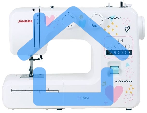 Швейная машина Janome JQ 2515S белый
