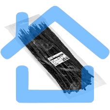 Стяжка (хомут) нейлоновая ExeGate EX293138RUS CV66-450x7.5B (нейлон 6.6, 450x7.5мм, неоткрывающаяся, halogen free, -40°C - +85°C, черная, 100 шт)