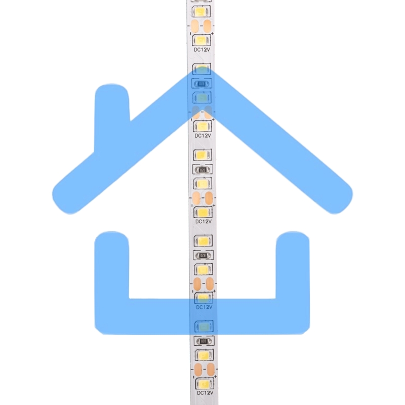 Лента светодиодная 12В, SMD2835, 14,4Вт/м, 120 LED/м, 6500K, 8мм, 5м, IP20 Rexant