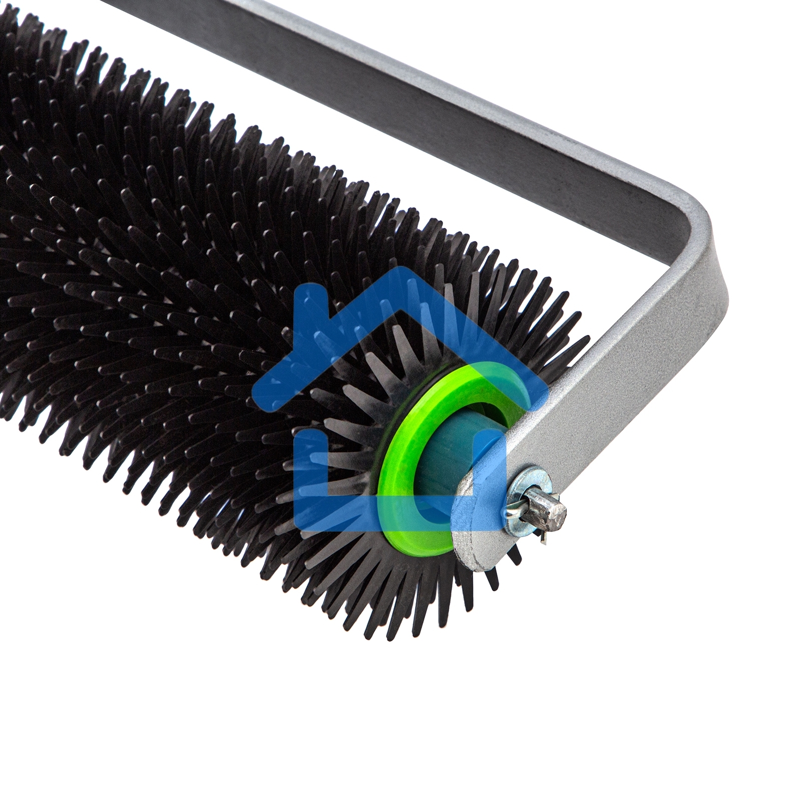 Валик игольчатый для наливных полов с рамой, острая игла, 500 мм Сибртех