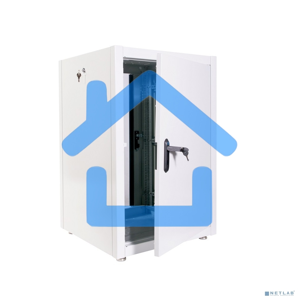 Шкаф телекоммуникационный напольный ЭКОНОМ 18U (600 × 800) дверь стекло, дверь металл