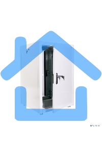 Шкаф телекоммуникационный напольный ЭКОНОМ 18U (600 × 800) дверь стекло, дверь металл