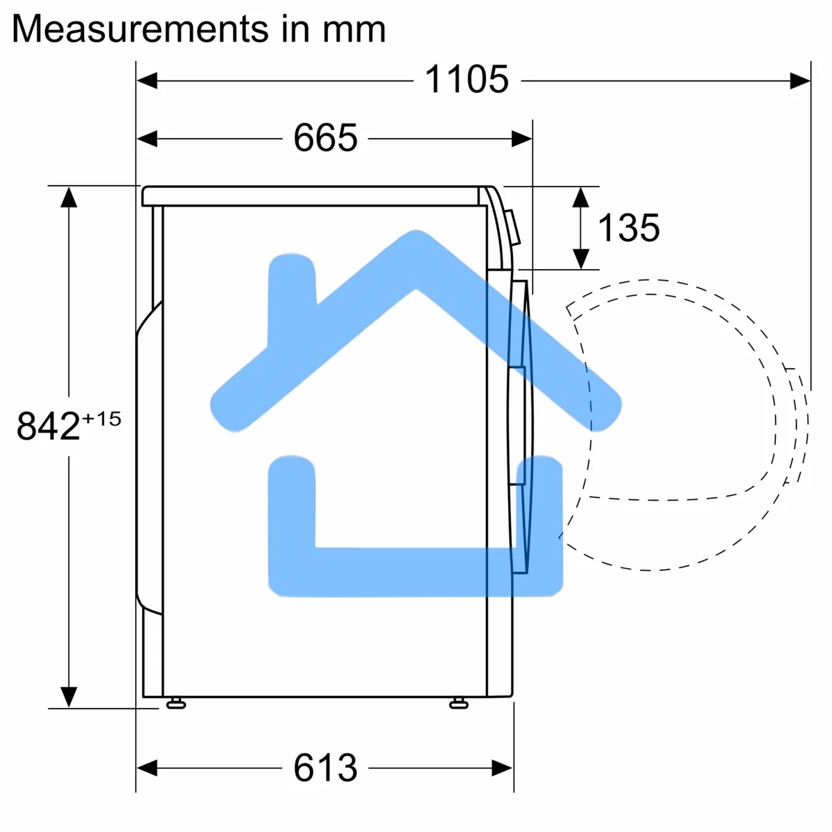 Сушильная машина Bosch WTN86202ME серый, 8 кг, сушка - конденсационная, программ - 13, 59.8 x 84.2 x 61.3 см