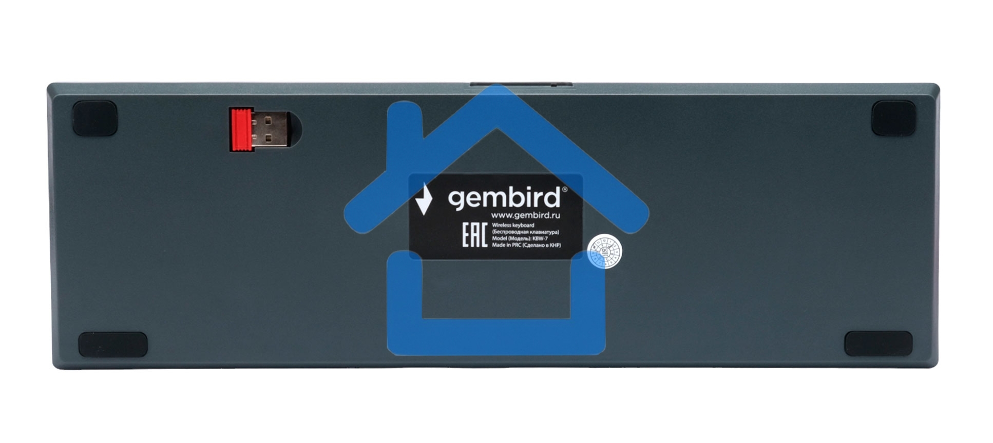 Клавиатура Gembird KBW-7 беспроводная Bluetooth, USB серая