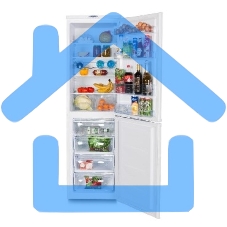 Холодильник DON R-297 S слоновая кость двухкамерный 225/140л морозилка снизу