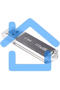 Флешка USB Silicon Power USB 64 Gb Ultima II SP064 GbUF2M01V1S USB 2.0, Silver