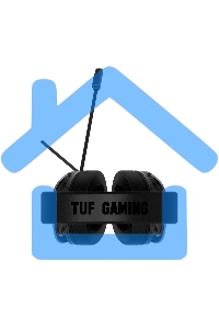 Игровые наушники ASUS TUF Gaming H3 черно-серые