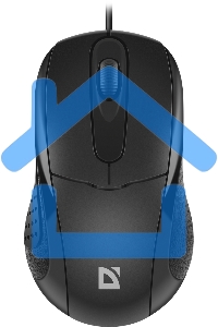 Мышь проводная Defender Standard MB-580 черный, 1000 dpi, USB, кнопки - 3