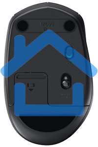 Мышь беспроводная Logitech M280 черный, 1000 dpi, радиоканал, USB, кнопки - 3