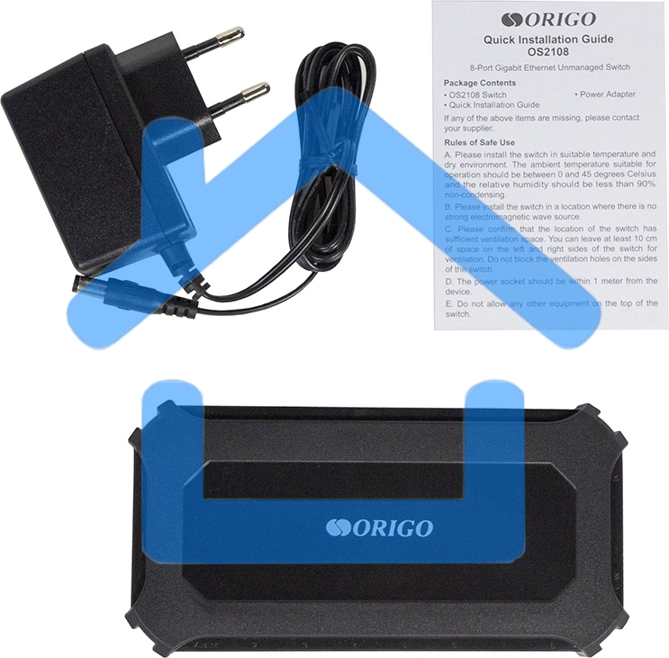 Коммутатор Unmanaged Switch 8x1000Base-T, plastic case