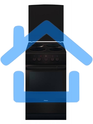 Плита электрическая Hansa FCEB53000 коричневый, конфорок 4 шт, духовка 69 л, 50 см x 85 см x 60 см