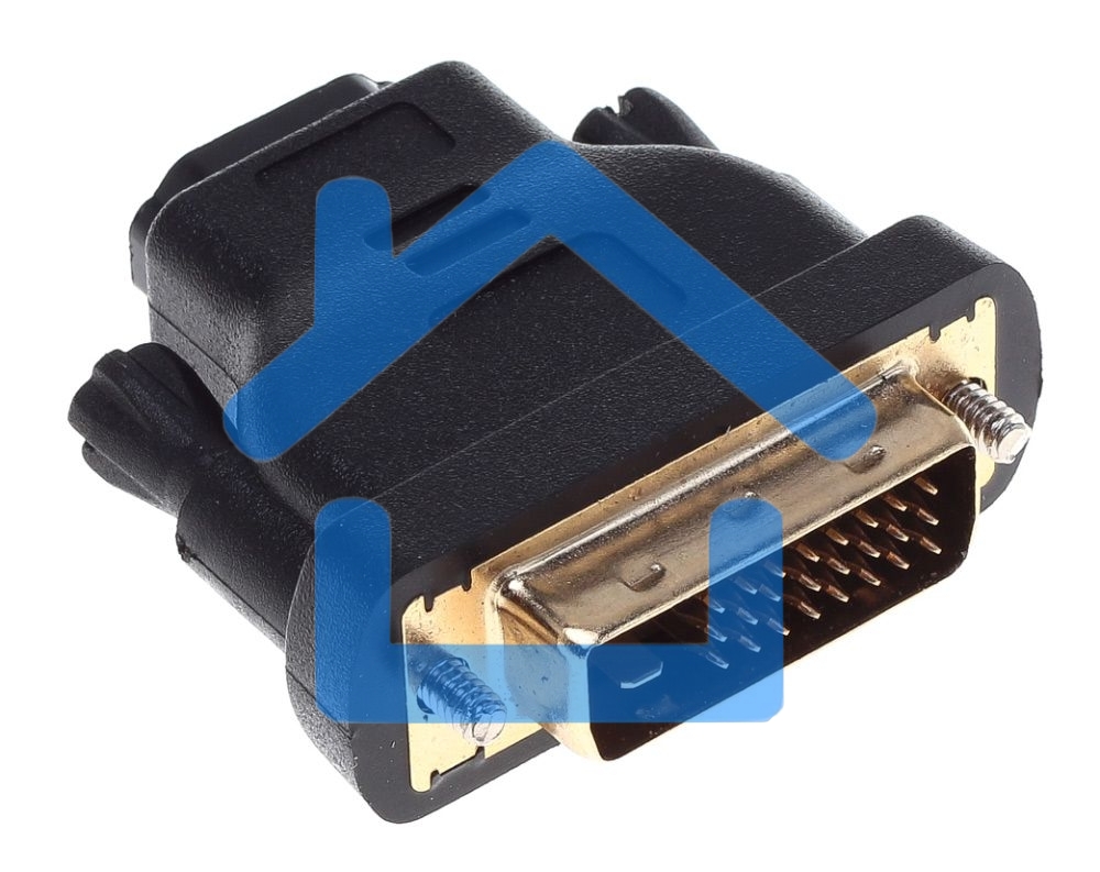 Адаптер Buro DVI-D(m)/HDMI (f) Позолоченные контакты черный (BHP RET ADA_HDMI-DVI)