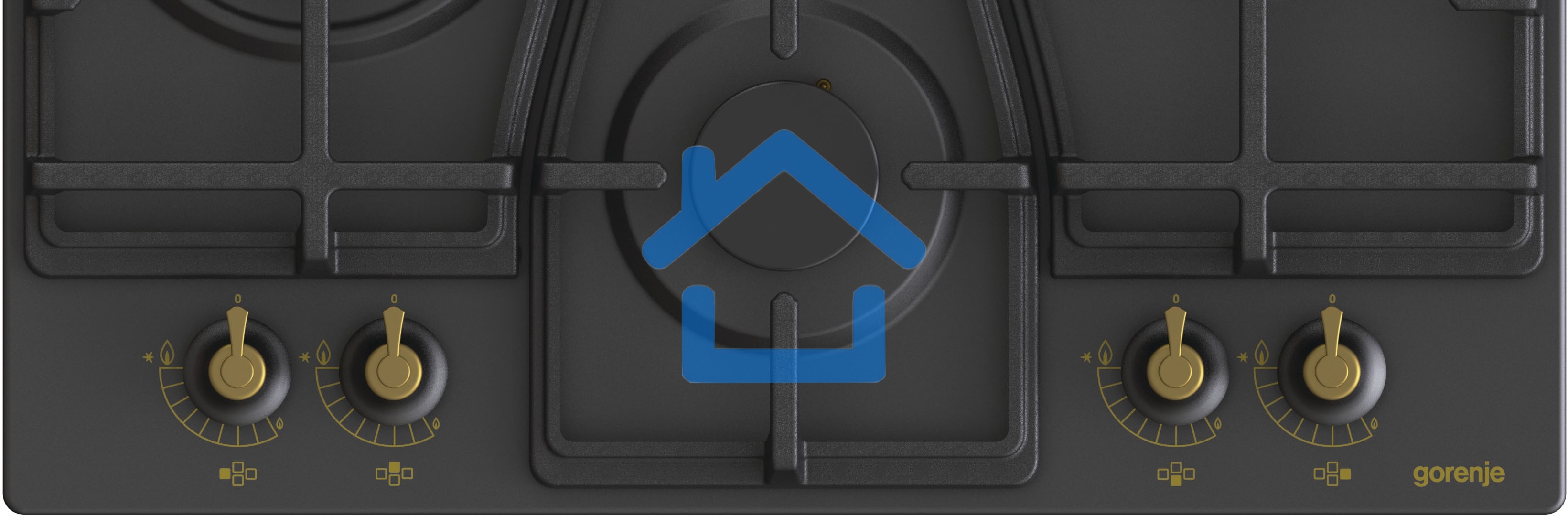 Газовая варочная панель Gorenje GW6D42CLB черный