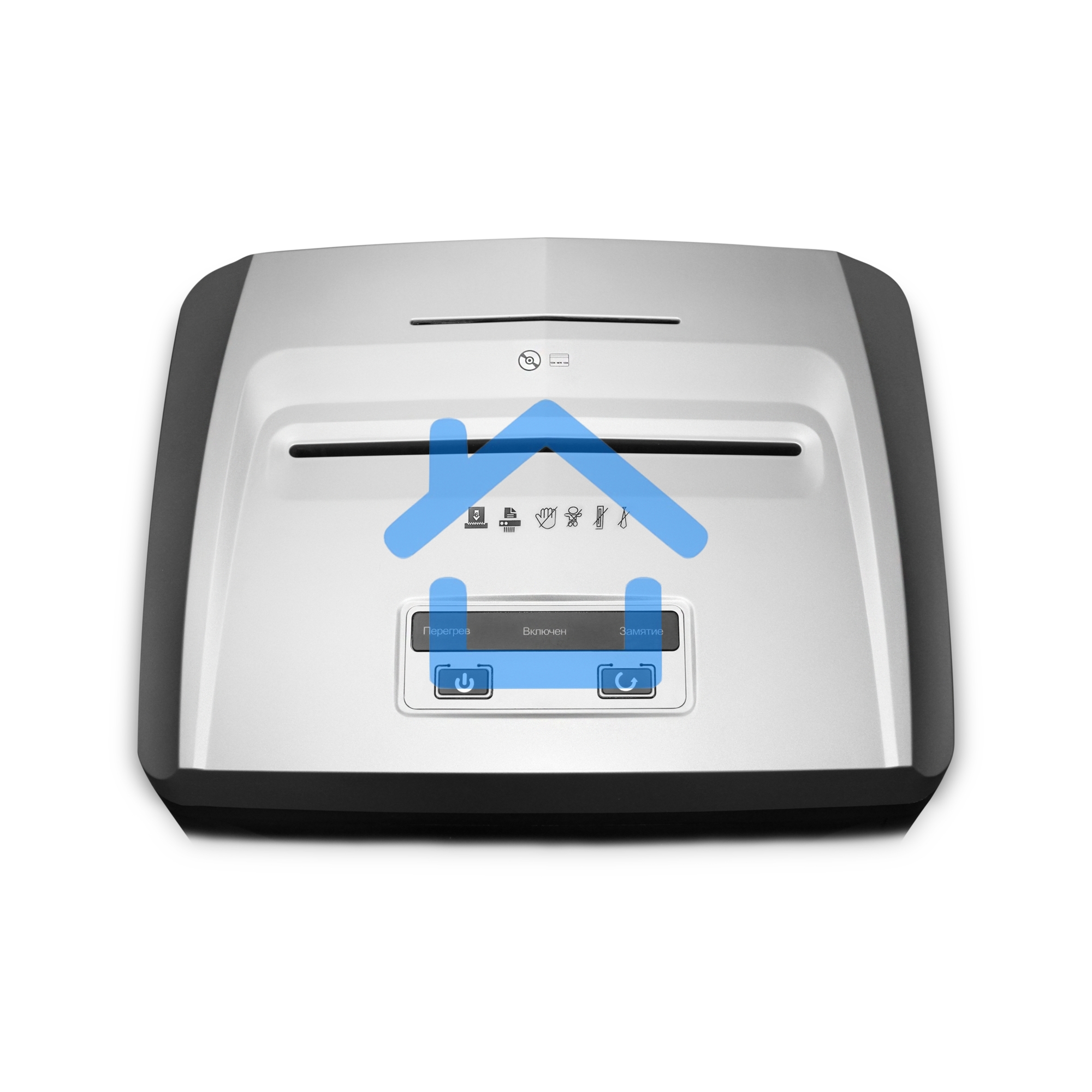 Шредер ГЕЛЕОС УП21-7+фрагменты 0,8х 1 мм., 23 литра, 7 листов, класс секретности P-7.