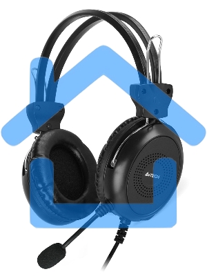 Наушники с микрофоном A4Tech HU-30 черный 2м накладные USB оголовье