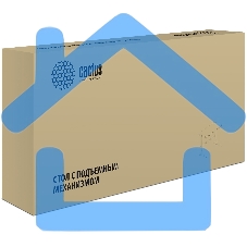 Стол Cactus CS-EGD-BBK столешница стекло черный, каркас черный