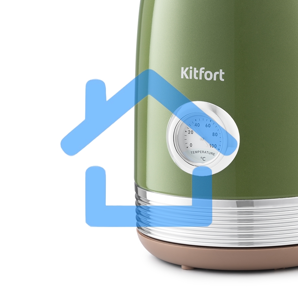 Чайник электрический Kitfort KT-6110 1.7л. 2200Вт зеленый (корпус: нержавеющая сталь)