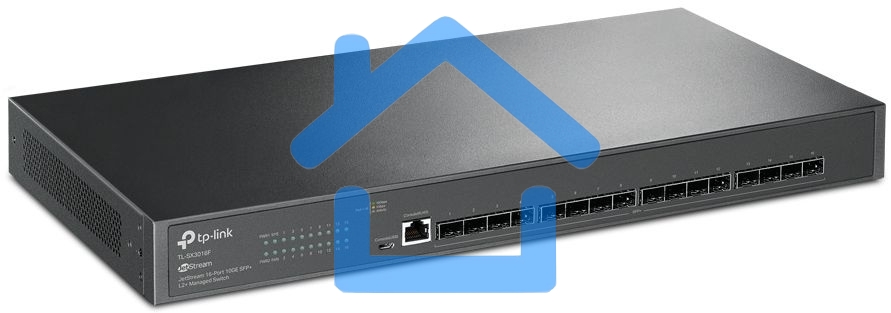 Коммутатор TP-Link JetStream 16-Port 10GE SFP+ L2+ Managed Switch PORT: 16× 10G SFP+ Slots
