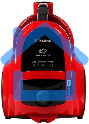 Пылесос Samsung VCC4520S3R/XEV красный, 350/1600 Вт, уборка сухая, пылесборник контейнер 1.3 л