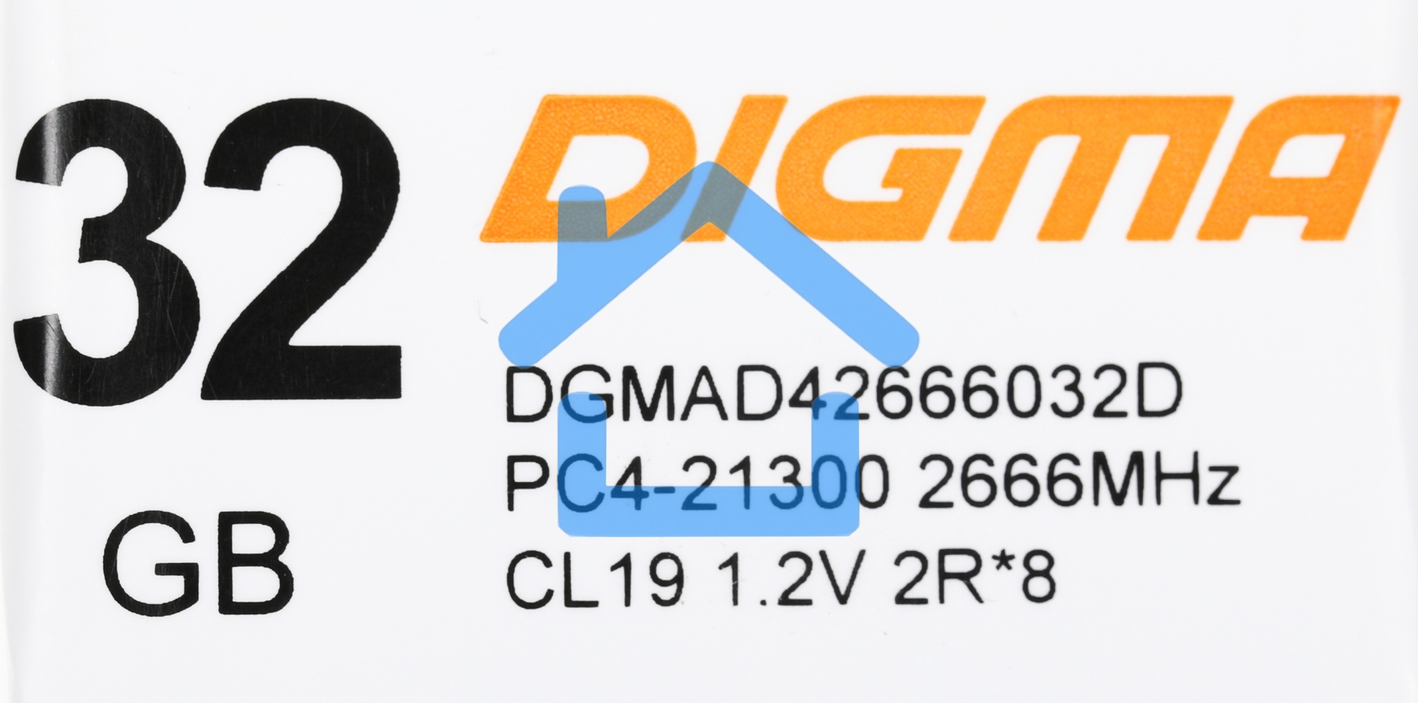 Оперативная память Digma, DDR4, 32Gb (1x32 Gb), 2666 MHz, CL19, DIMM