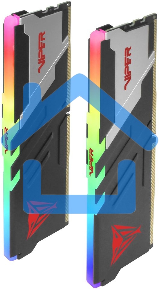Оперативная память Patriot Viper Venom, DDR5, 32Gb (2x16Gb), 7400MHz, CL36, DIMM, с радиаторами, RGb, черный