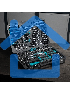 Набор инструментов 76 предметов, 120 зубьев, CrV1/4, 1/2