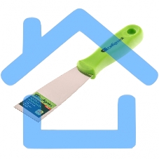 Шпательная лопатка из нержавеющей стали, 40 мм, пластмассовая ручка Сибртех 85545