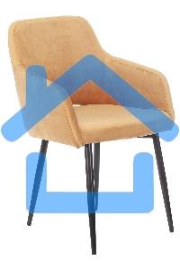 Кресло офисное Бюрократ CH-380F янтарный Italia 9, на ножках, металл черный