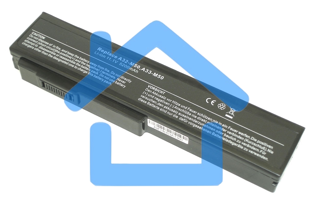 Аккумуляторная батарея для ноутбука Asus X55 M50 G50 N61 M60 N53 M51 G60 G51 5200mAh OEM черный