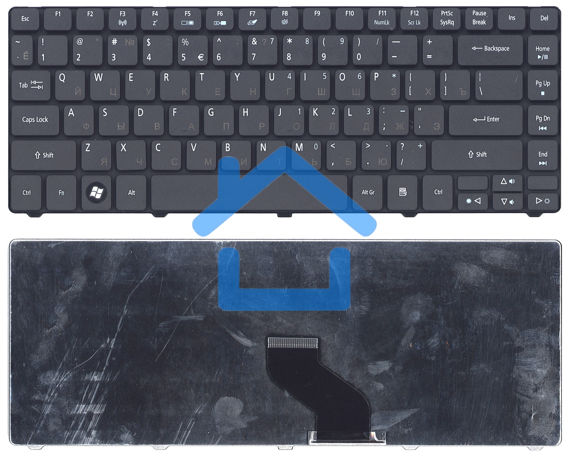 Клавиатура для ноутбука Acer Aspire Timeline 3410 3410T 3410G 4741 3810 черная матовая